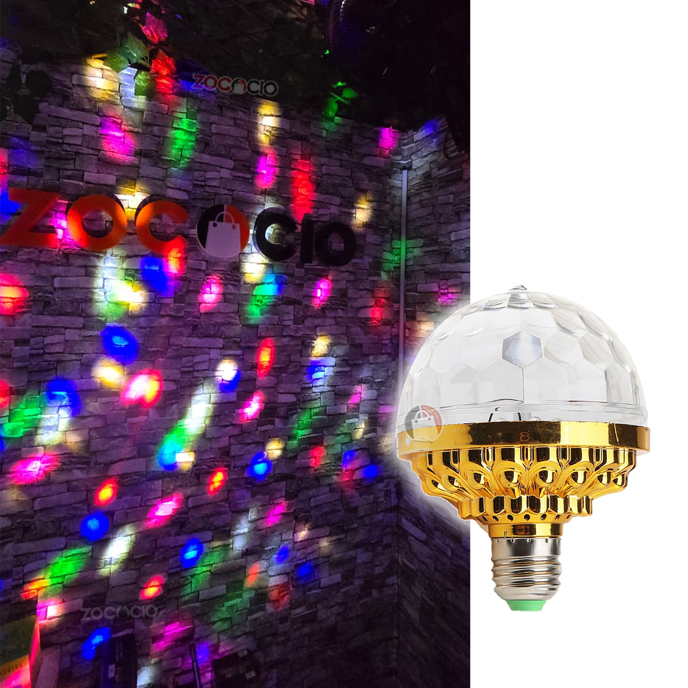 Bombillo De Luces Bola Mágica Giratorio